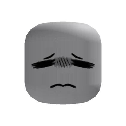 Sad Nervous Face