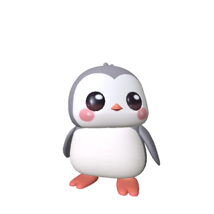 Baby Mini Penguin (Recolorable)