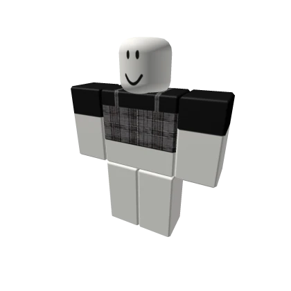 plaid + black undershirt