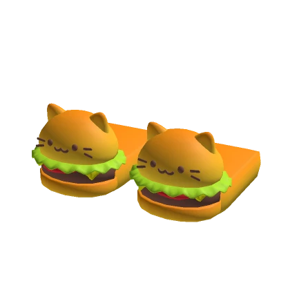 Burger Cat Slippers