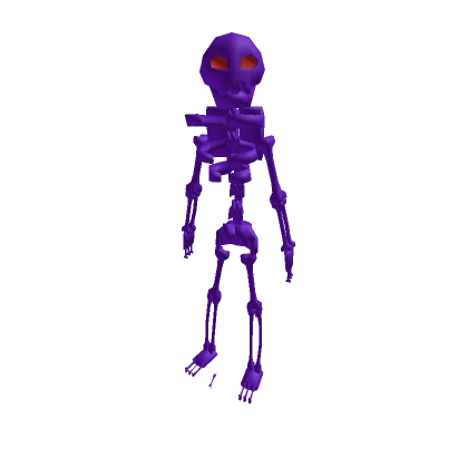 Purple Skelly With Red Eyes