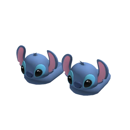 blue alien bunny slippers
