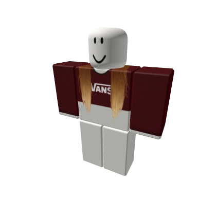 Maroon Vans Top Brown Blonde Extnts