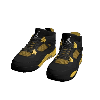 Black and Yellow Jordon 4s
