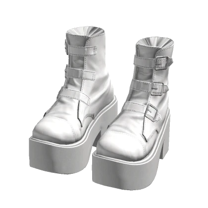 White Platform Boots