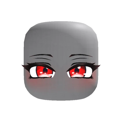 Cute Blushing Chibi Eyes - Red