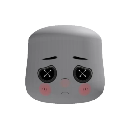 Sad Button Eyes Doll Head