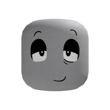 Simple cartoony nice sleepy smile [Recolorable]