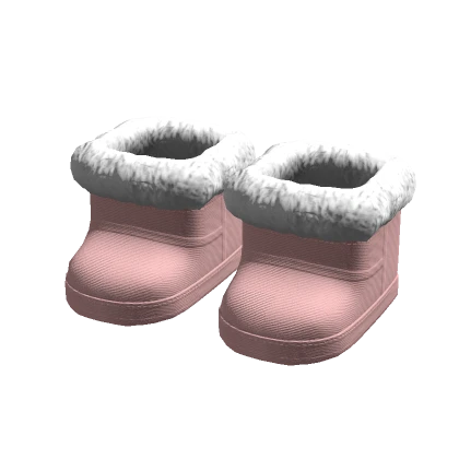 Pink Fur Boots
