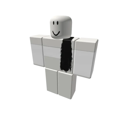 White Lowcut Crop Top w Nappy Black Ext