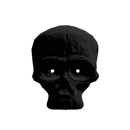 Black Glowing Eyes Skull Head