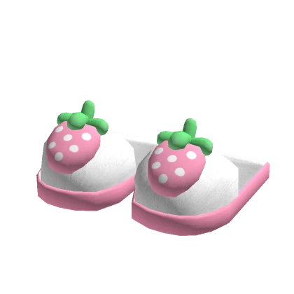π Pink Strawberry Slippers