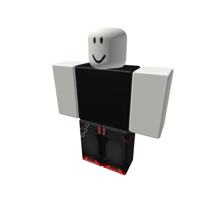 🌹 Classic Red & Black Jeans & Chain 🌹