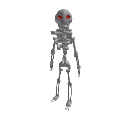 Recolorable Skelly With Red Eyes