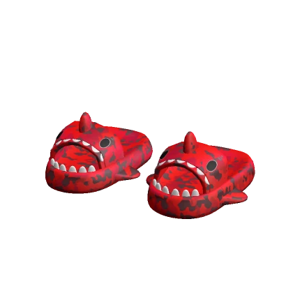 red camo shark slides