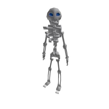 Recolorable Skelly With Blue Eyes