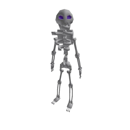 Recolorable Skelly With Purple Eyes