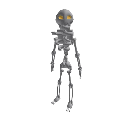 Recolorable Skelly With Golden Eyes