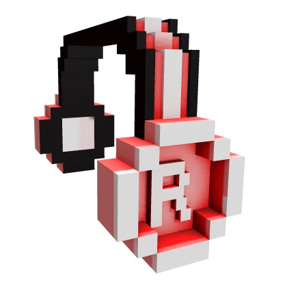 Red 8-Bit Headphones