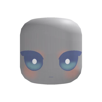 🍀Animated Calm Chibi Blue Eyes Face