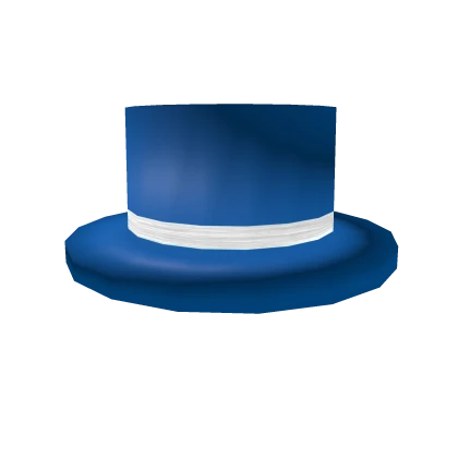 Blue Top Hat with White Band