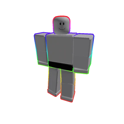 Rainbow R15 Blocky Outline Avatar