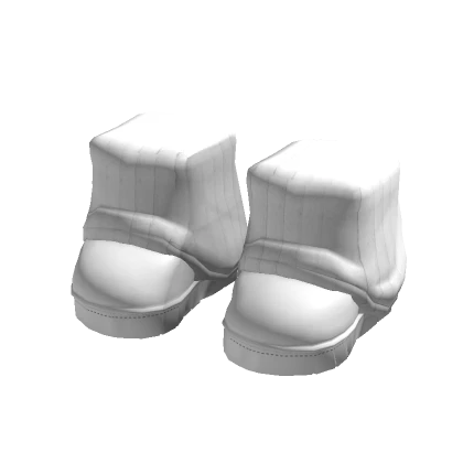 White Boots w/ Fluffy Socks