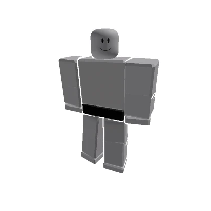 White R15 Blocky Outline Avatar