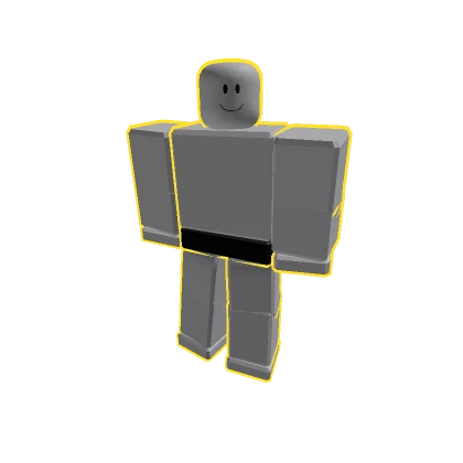 Yellow R15 Blocky Outline Avatar