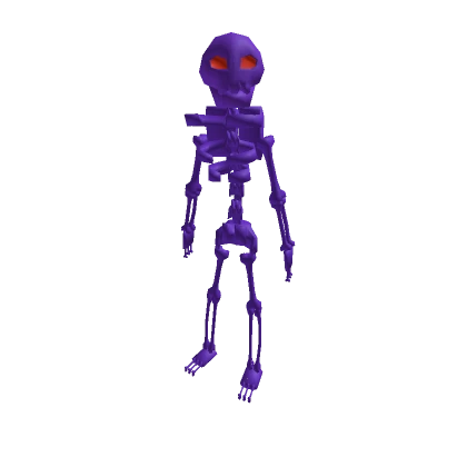 Purple Skelly with Red Eyes