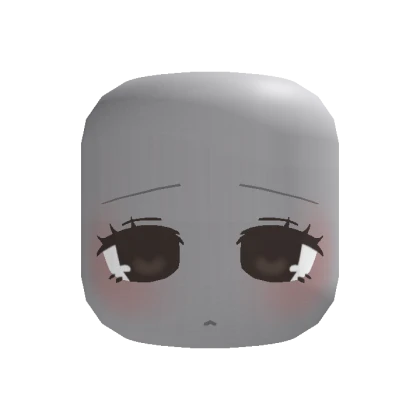 🍀Animated Sleepy Chibi Doll Face (Brown)