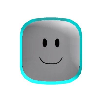 Cyan Outline Head