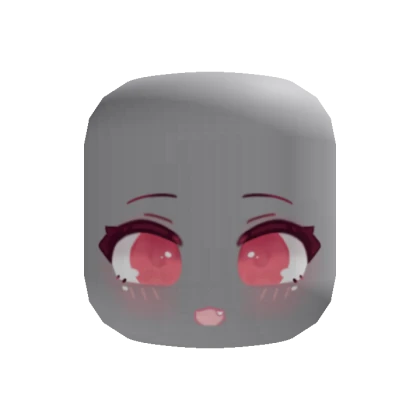 Cute Cat Chibi Doll Anime Happy Eyes (Red)