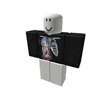 ANIME SKELETON RIBCAGE HOODIE