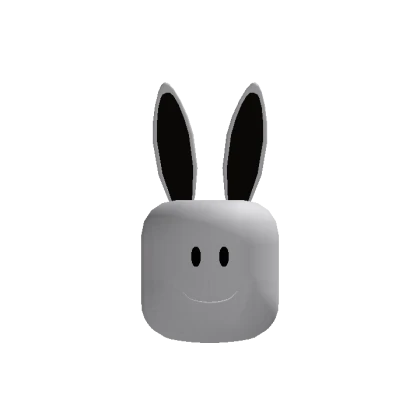 Animated Bunny Ears Head - Black