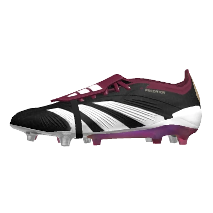 Adidas Predator 24 Black and Maroon Football Boots