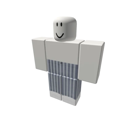 Dusted Blue Tilden Pants w White Slip Ons