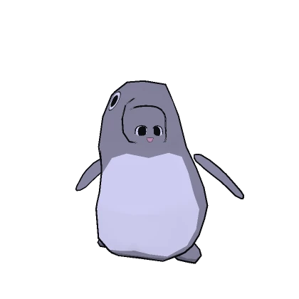 Silly Penguin Suit - RECOLORABLE [FLAT SHADING]