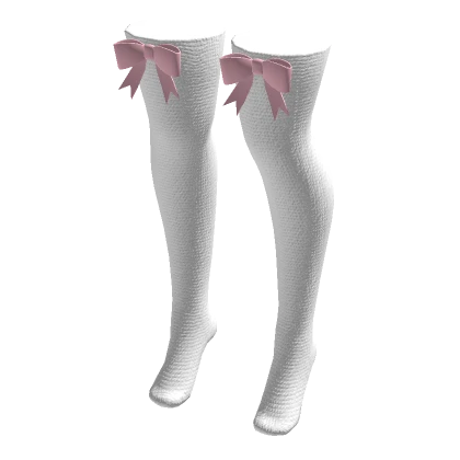 Model Doll Pink Bow Socks