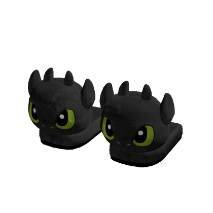Black Dragon Slippers