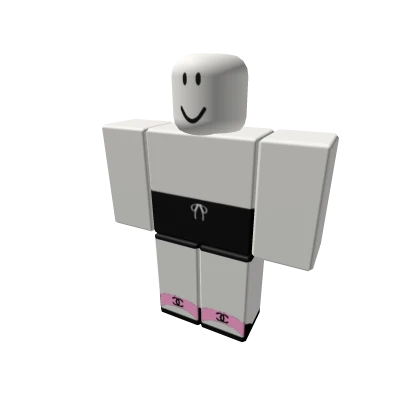 black shorts w pink chanel slides