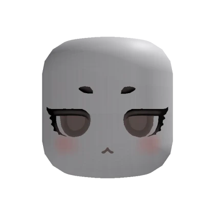 🍀Animated Calm Chibi Face (Brown)