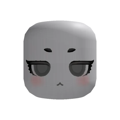 🍀Animated Calm Chibi Face (Black)