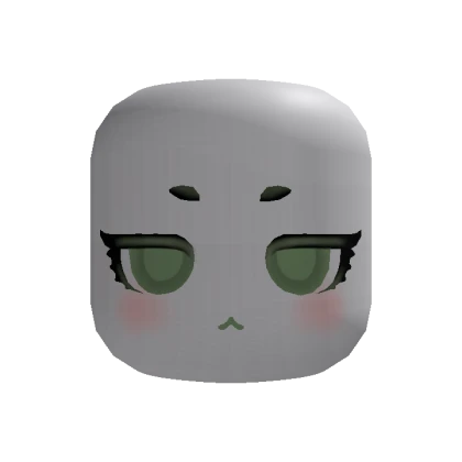 🍀Animated Calm Chibi Face (Green)