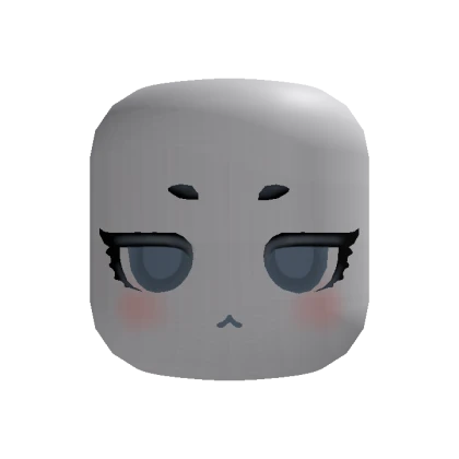 🍀Animated Calm Chibi Face (Blue)