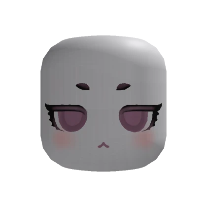 🍀Animated Calm Chibi Face (Pink)