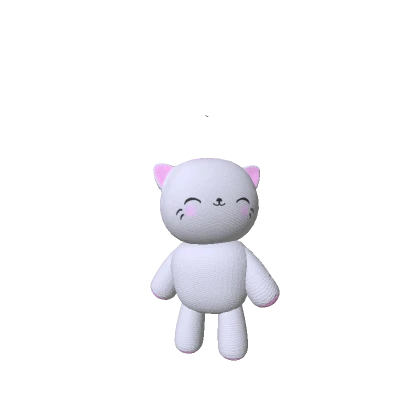 Small White Kitty Plushie