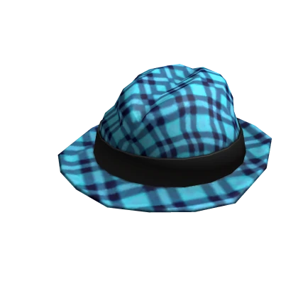 Neon Blue Fedora