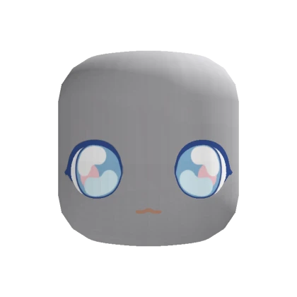 🍀Animated Sparkle Chibi Eyes Face (Blue)