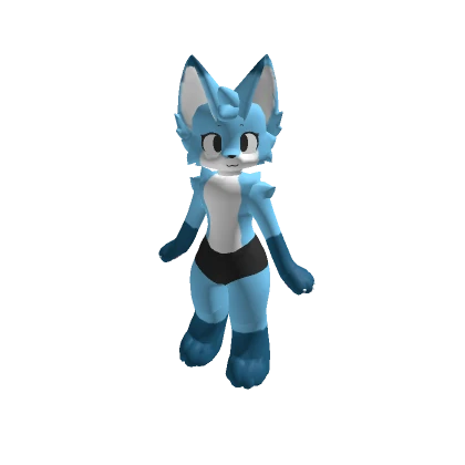 Light Blue Chibi Fox Girl